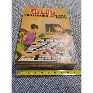 Vintage 1971 Group Crosswords Puzzle Game Milton Bradley Complete- See...